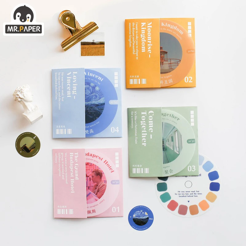 

Mr.paper 4 Designs 22Pcs/lot Color Movie Ins Deco Stickers Scrapbooking Toy Plants Album DIY Stationery Stickers