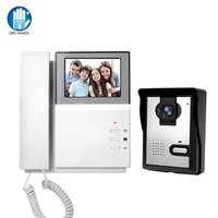 4 3inch wired video door phone system video intercom doorbell doorphone color screen 700tvl outdoor camera for home
