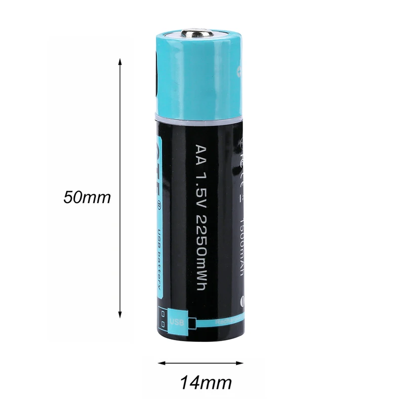 1 5 в USB AA литий ионная батарея 1500 МВт/ч 100% мАч емкость полимерная перезаряжаемая