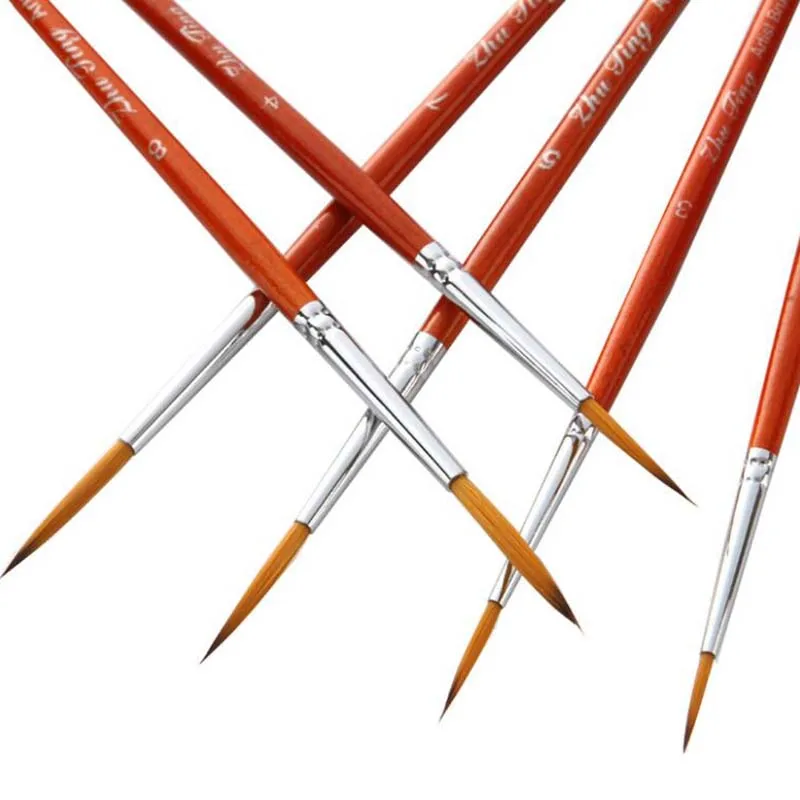 

11Pcs/Set Long Tail Nylonhair Hook Line Pen Painting Brush Children DIY Art Supplies Tool Art Stationery Watercolor Painting Pen