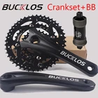 MTB шатун для дорожного велосипеда набор 22T 32T 44T 9 скоростной велосипед коленчатый набор зубчатый диск Звездочка 170 мм Кривошип 104BCD 64BCD Запчасти для цепного кольца