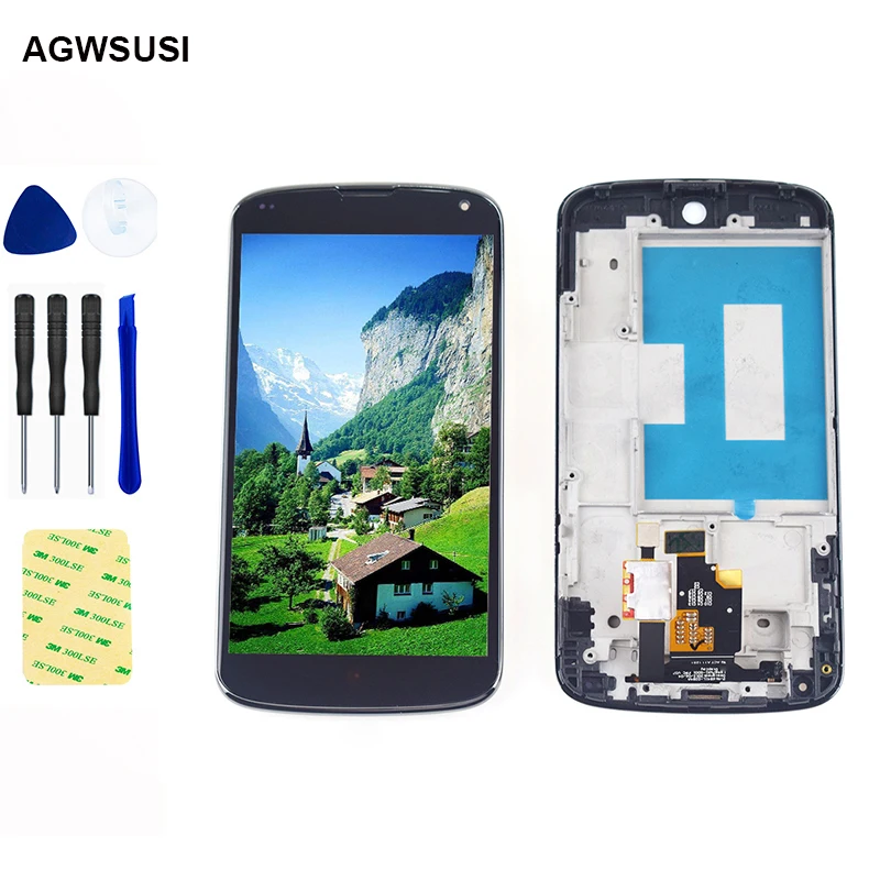 Дисплейный модуль для LG Optimus Google Nexus 4 E960 сенсорный экран дигитайзер сенсорное