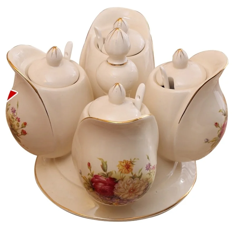 Керамическая банка для приправ в европейском стиле оригинальная домашняя