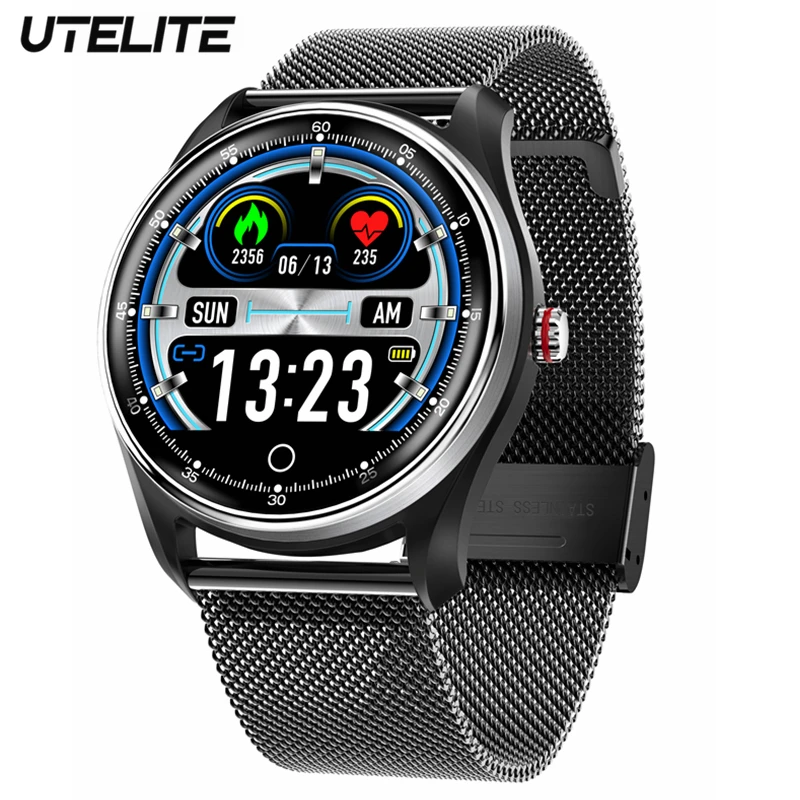 UTELITE MX9 Смарт часы ЭКГ PPG для мужчин электрокардиограмма дисплей пульсометр артериального давления IP68 Водонепроницаемый фитнес-часы