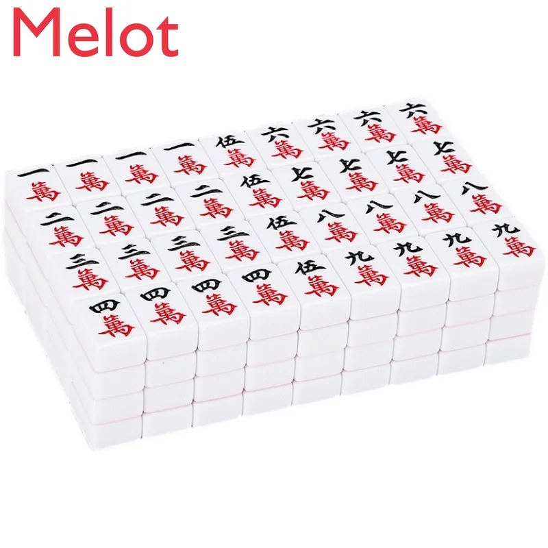 

Mini Mahjong Portable Small Mahjong Small Dormitory Home Travel Hand Rub Card