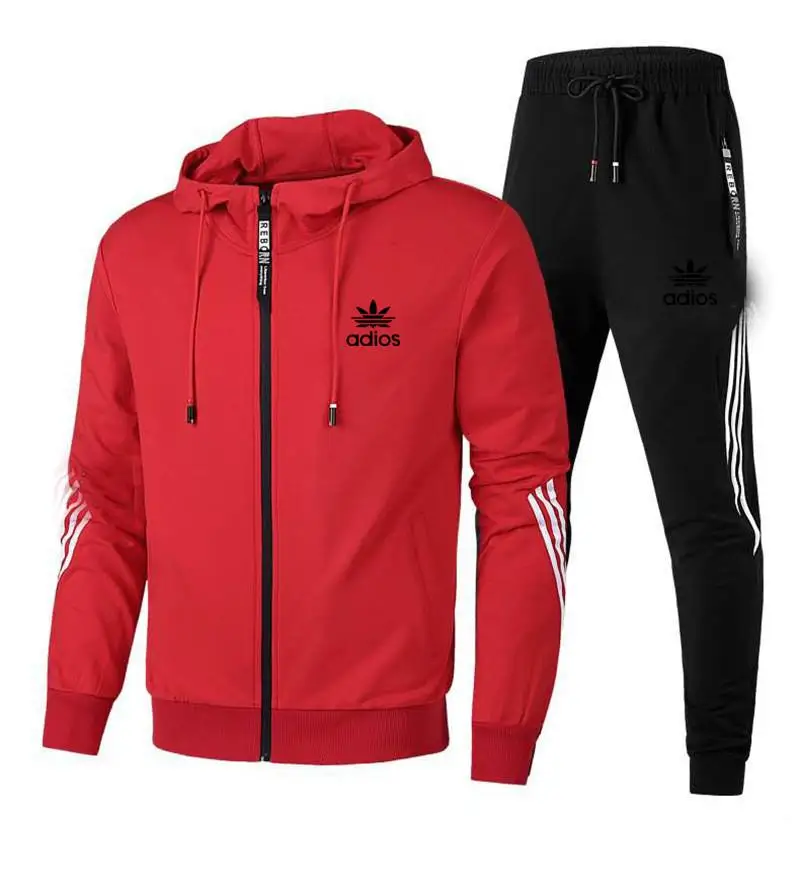 

2021 primavera e outono marca de moda masculina listrada jaqueta esportiva masculina man + cala de treino man hoodies