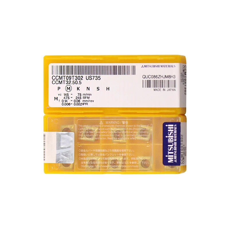

Original MITSUBISHI Carbide Insert CNC CCMT09T302 US735 For Turning Insert
