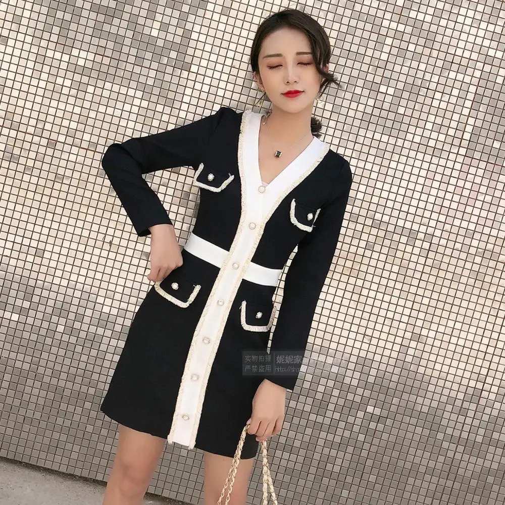 Женское платье большого размера весна 2020 новое трикотажное в западном стиле с