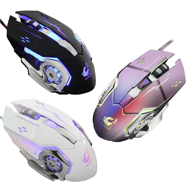 

V5 Manipulator Mouse Wired Game Desktop Mechanical Mute Mute CF Game W8ED