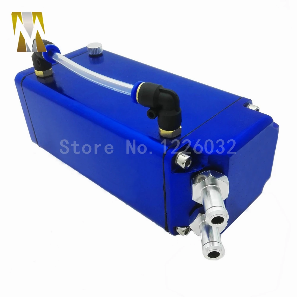 750 мл универсальный синий алюминиевый квадратный автомобильный резервуар для