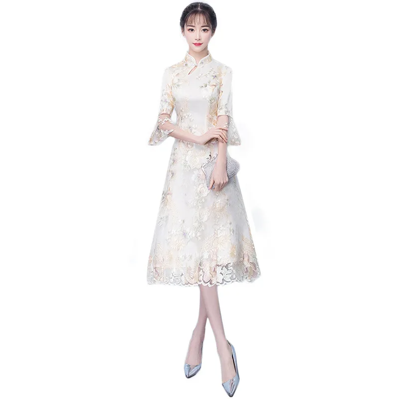 Ципао улучшенное для молодых девушек новый стиль маленький аромат современное