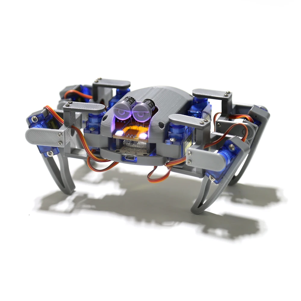 Quadruped Spider Robot Kit v2.0 for Arduino，3D printed Bionic robot DIY NodeMCU Programming Maker Open source hardware | Компьютеры и