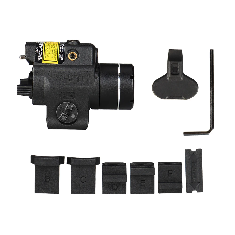 Тактический светильник TLR-4 светодиодный фонасветильник белого цвета с красным