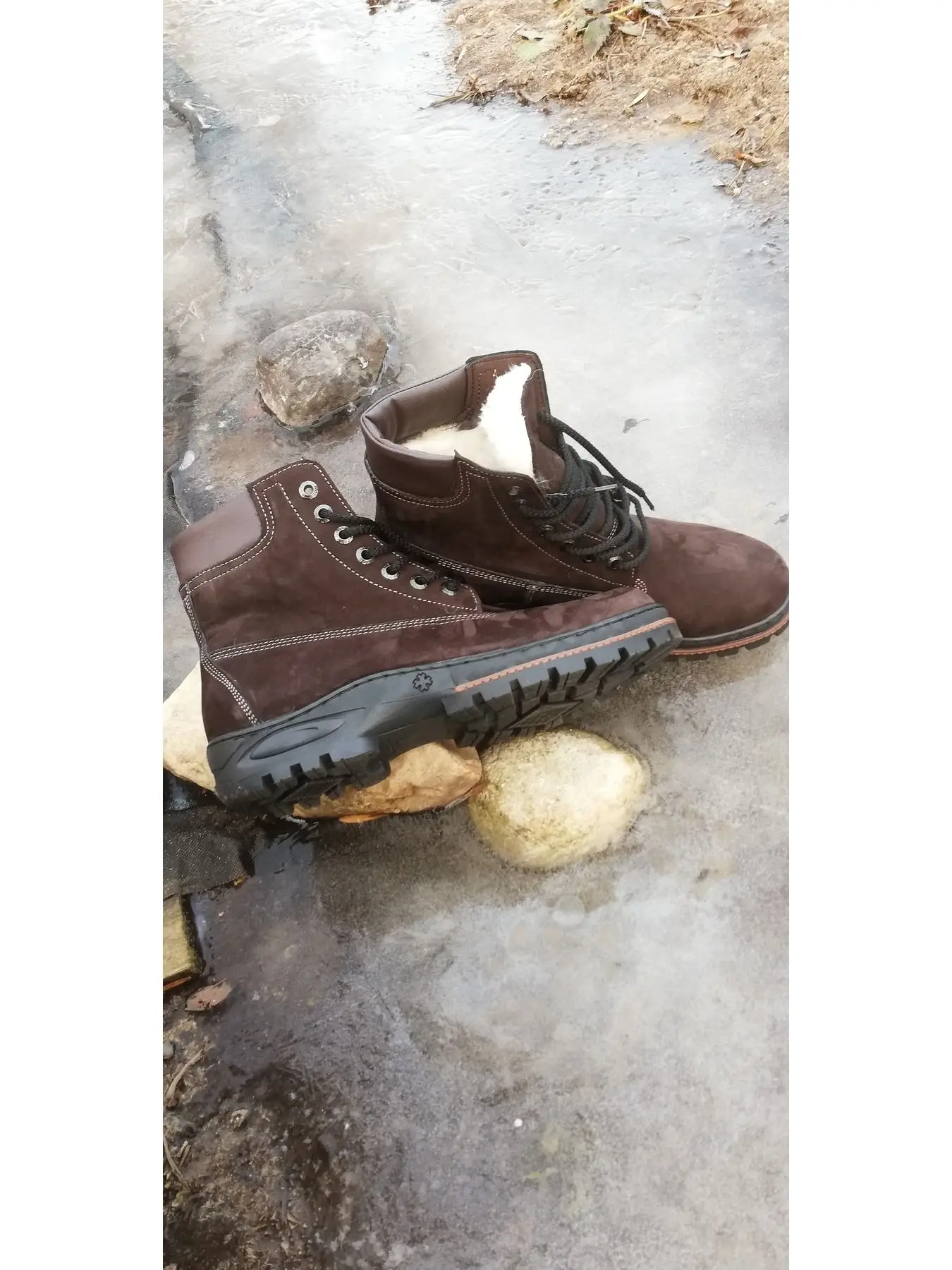 Мужские зимние ботинки Тайга из натурального нубука