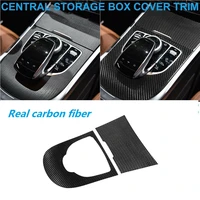 carbon fiber central storage box cover trim panel for mercedes benz w464 g63 g500 g550 2019 2020
