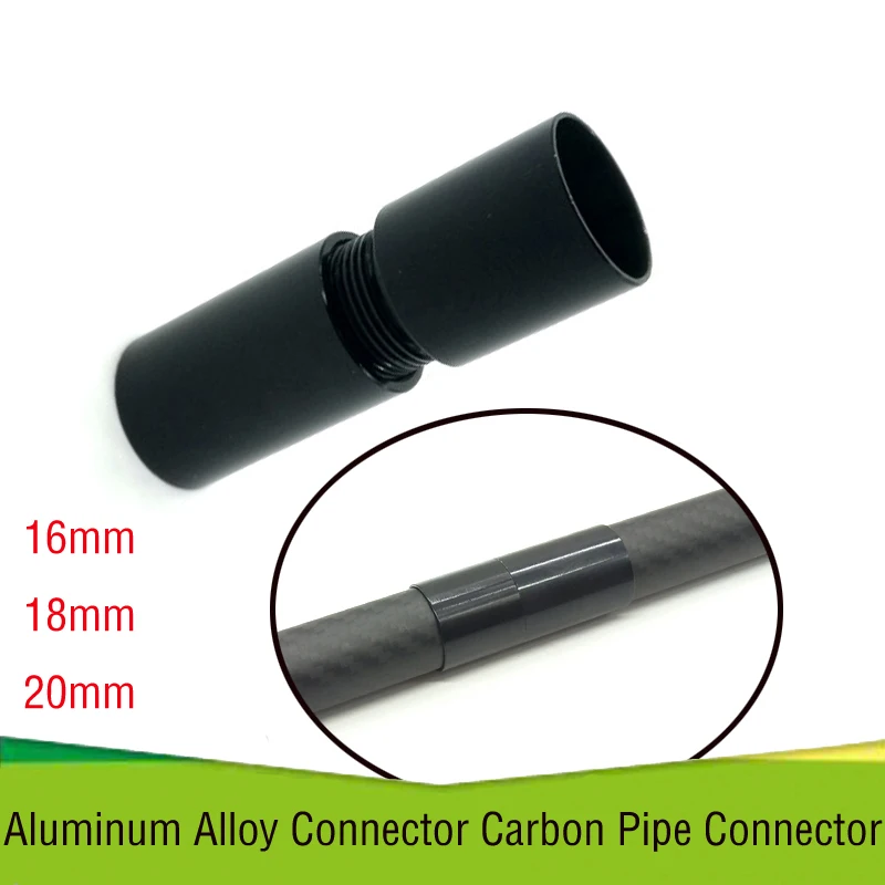 

1pcs Aluminum Alloy Connector Carbon Pipe Connector for pipe growth connection OD 16mm 18mm 20mm