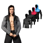 Толстовки с длинным рукавом для мужчин, куртки для бега, футболки для фитнеса, быстросохнущая одежда для спортзала, топы, спортивная одежда, Джерси Rashguard на молнии