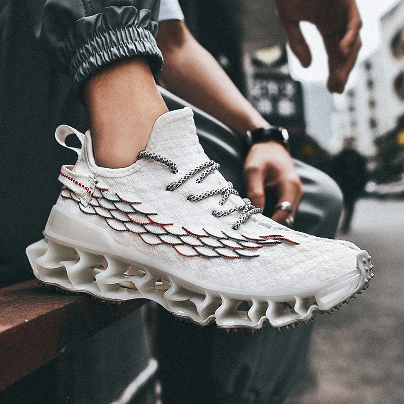 

mens zapatillas running blade sports fashion 2020 new transpirables Casual shoes sneakers-for-men slip zapatos mesh men for Men