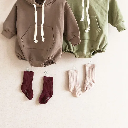 New Born Baby Girl Clothes 11.11 Baby Baby Boy Rompers Hoodies Fashion Korean Clothings