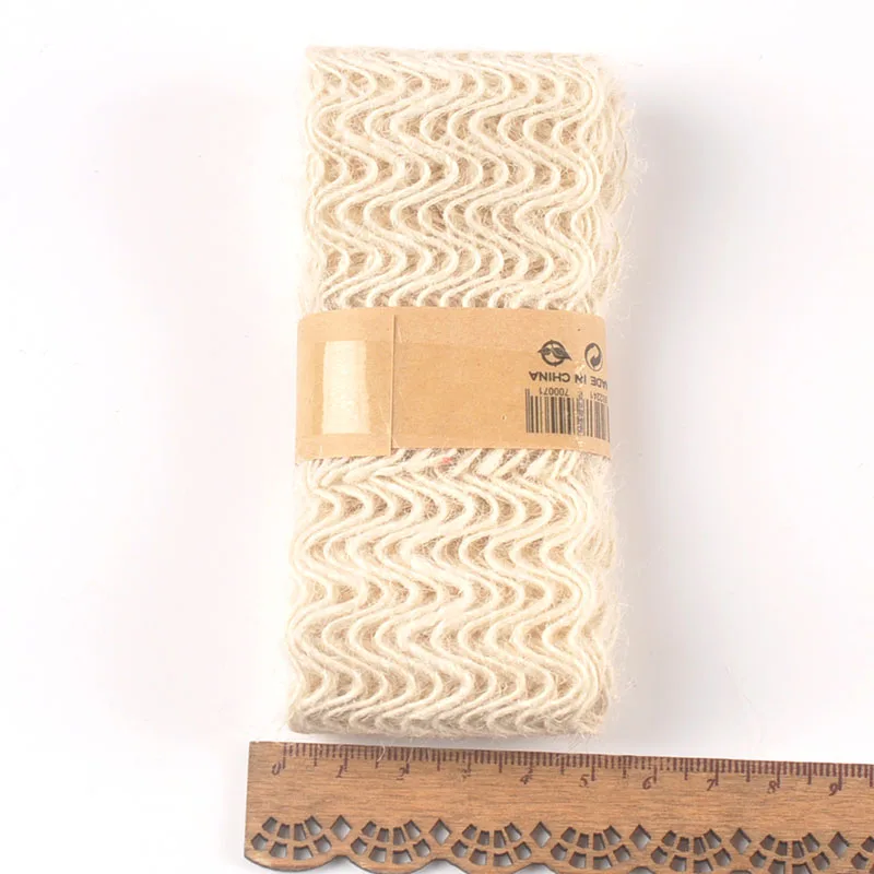 2M Retro Jute Burlap Lace Ribbons For Craft DIY Gift Wraping Hessian Hemp Ribbon Handmake Party Bag Material Wedding Decor C2418 | Дом и сад