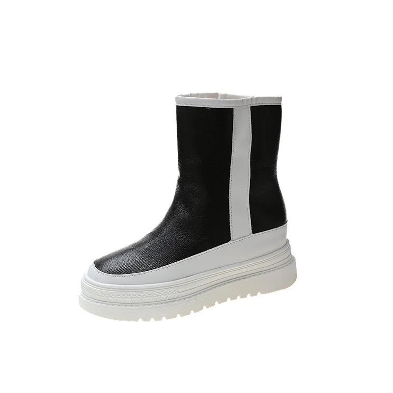 

Women Shoes Classic Style Snow Winter Warm Boots Platform Women Comfy Fashion Sport Shoes Casuales Black Sliver Ladies Sneakers