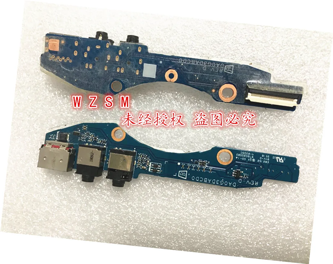 Placa de Porta Usb para hp Tpn-q211 15-dc Placa de Áudio Placa de Usb Da0g3dabcd0 Cabos de computador e conectores