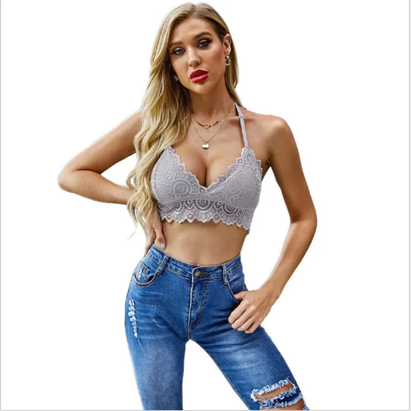 

Sexy Floral Lace Bralettes Deep V Adjustable Strap Everyday Bra Women Lingerie Brassiere Top Underwear