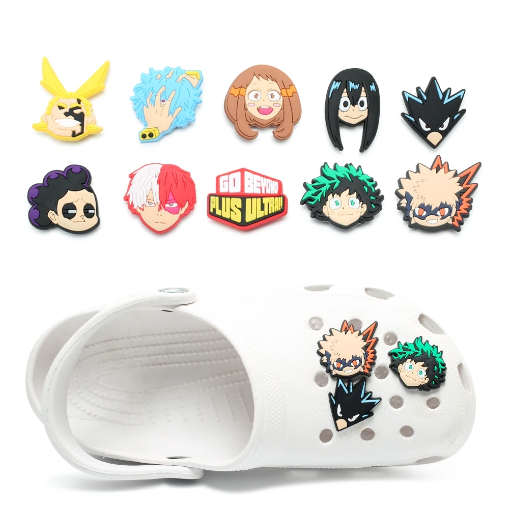 

Single Sale 10pc PVC Cartoon Character Shoe Charms,Shoe Buckles Accessories Fit Bands Bracelets Croc JIBZ,Kids Party X-mas Gift