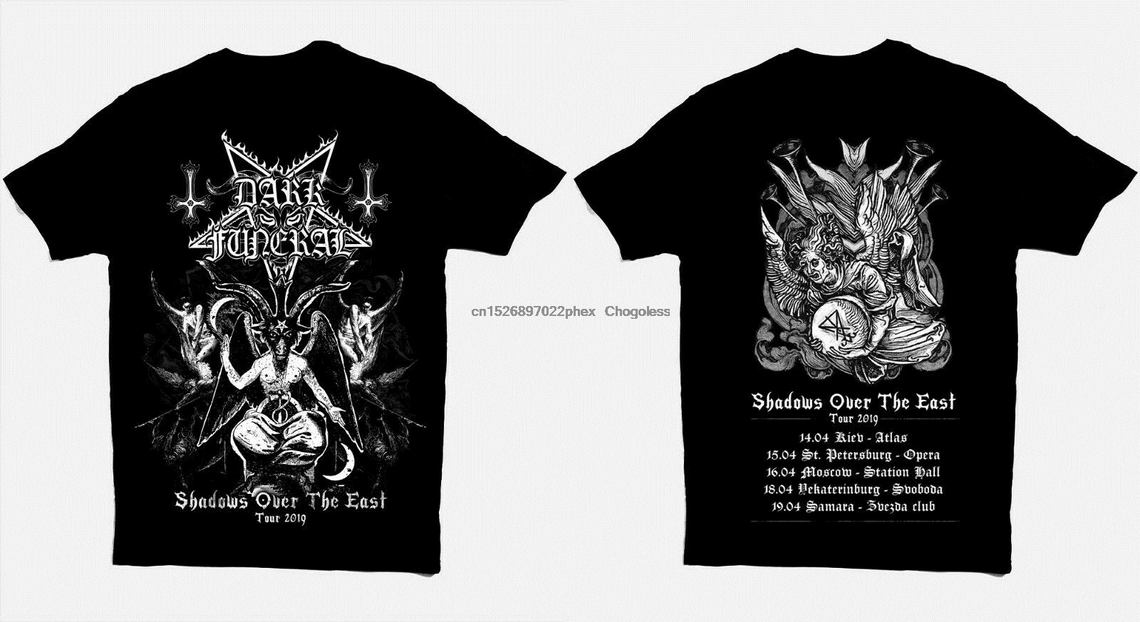 Темные похороны тень на восток Тур 2019 Подлинный Официальный Лицензионная