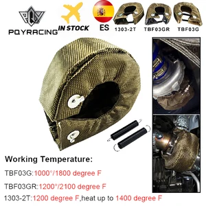 PQY - 100% полностью титановое турбоодеяло T3, турбозащита, подходит для: t2 t25 t28 gt28 gt30 gt35 и большинства t3 turbo PQY-TBF03