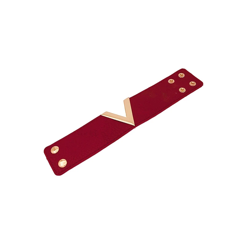 Браслет широкие из искусственной кожи сбоку v-образный браслет атмосферное