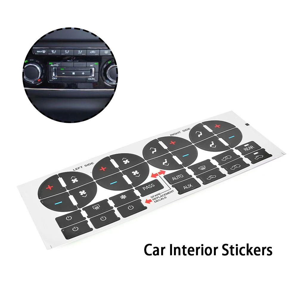Для GMC Radio + A/C наклейки на кнопки с контролем климата сменные декоративные