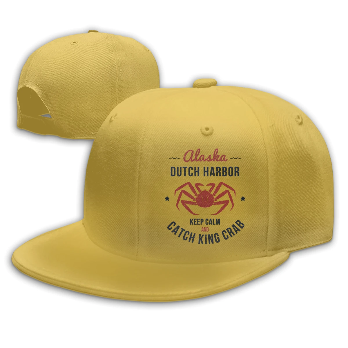 

Keep Calm And Catch King Crab men's women's Fashionable breathable Hip hop caps