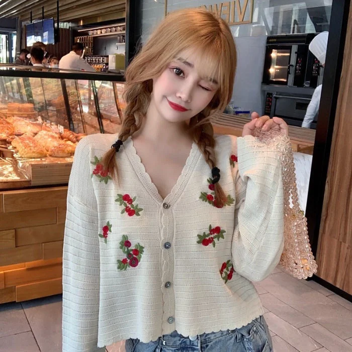 

Женские свитера, кардиганы, пальто, женская осенне-зимняя коллекция 2021, цветочные женские свитера