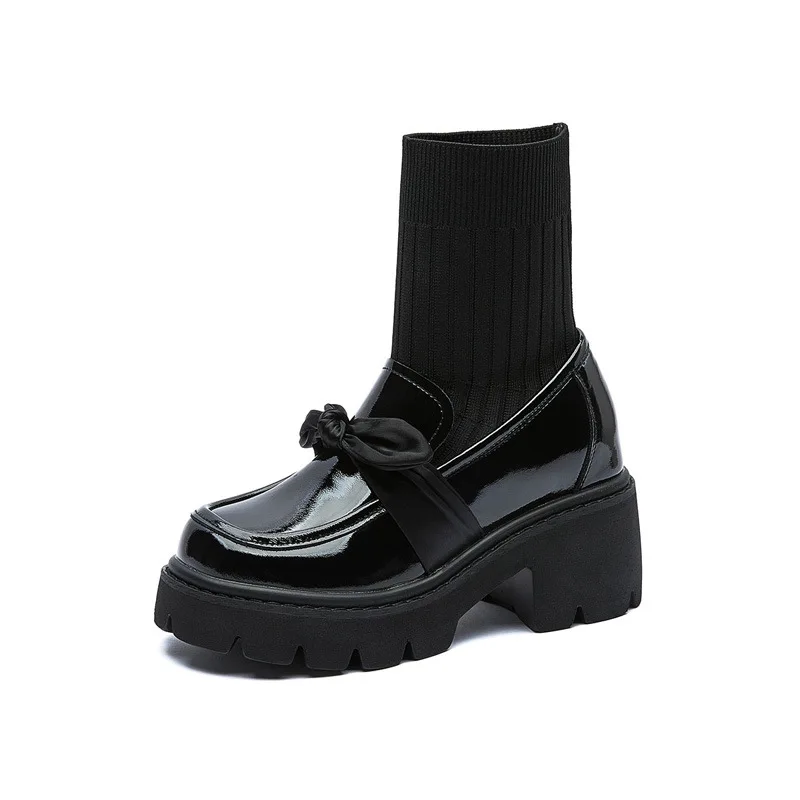 

Осенне-зимние повседневные короткие ботинки ярких цветов, водонепроницаемая кожаная обувь