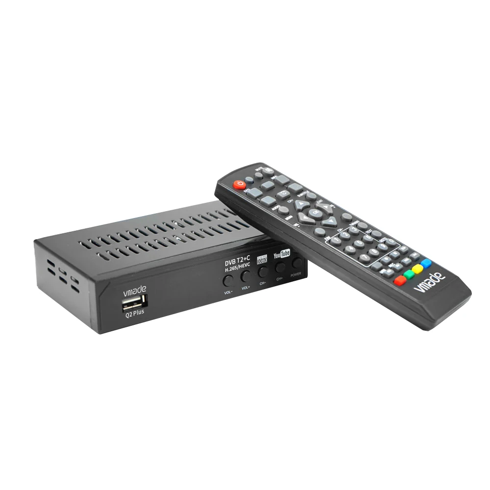 

(Presale) DVB T2+C Combo Q2 Plus Digital TV Receiver Full HD HEVC H.265 TV Tuner Support Youtube USB WIFI Decoder TV BOX M3U