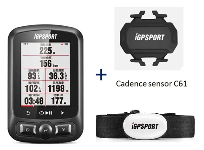 I gps порт iGS618 gps Велосипедный компьютер Спидометр IPX7 с аксессуарами - Цвет: Set K