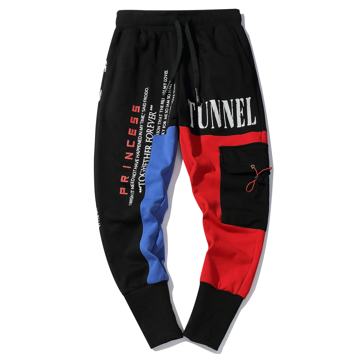 Aelfric Eden хип хоп Лоскутные с буквенным принтом мужские брюки карго 2019 Harajuku