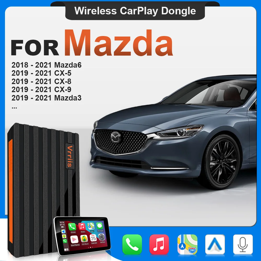 

Беспроводной адаптер Vrriis USB для CarPlay, автомобильный адаптер для Smart TV для Mazda Mazda6