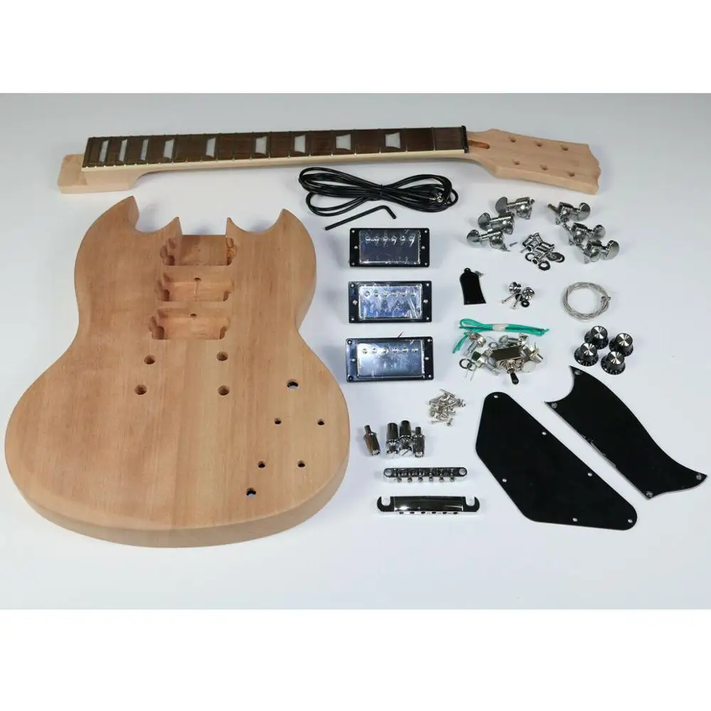 Высококачественные необработанные комплекты электрогитары SG сделай сам 3