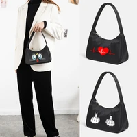 heartbeat frequency printing underarm shoulder bag women handbag simple underarm shoulder bags female daily bag tote purse pouch