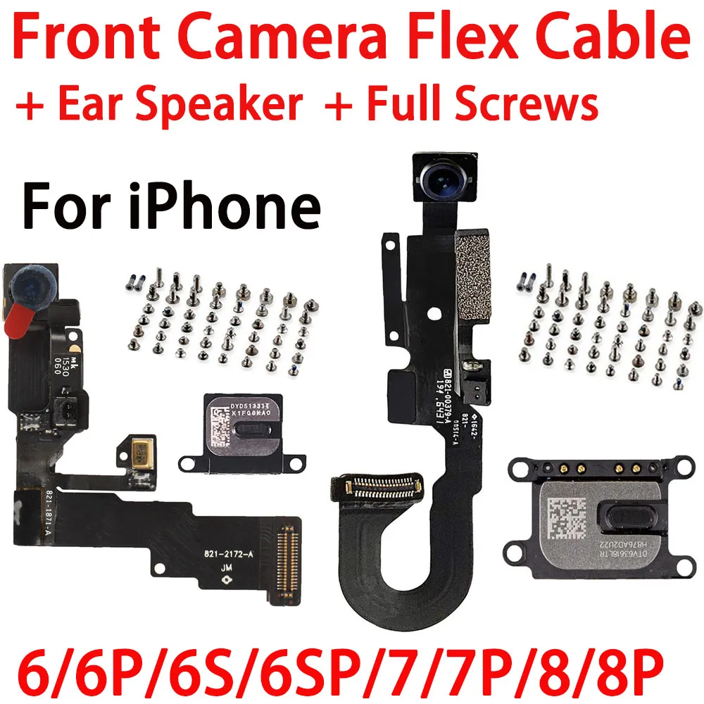 Cable flexible de cámara frontal + altavoz de oreja + juego completo...