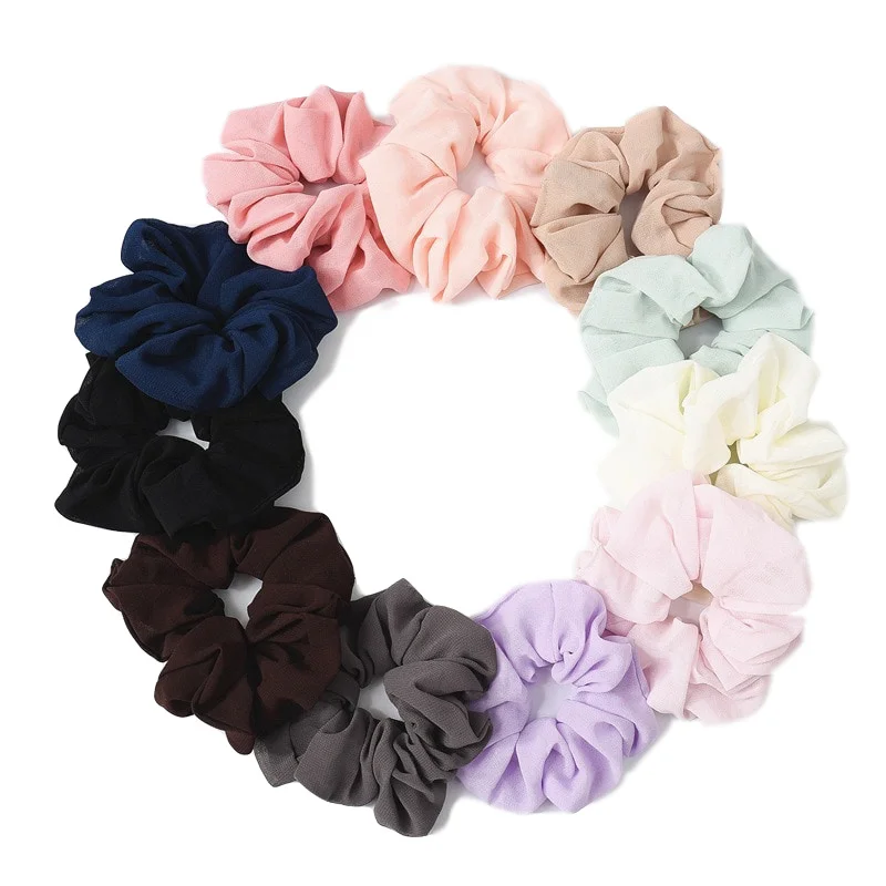 Резинка для волос из мягкого шифона 36 цветов| |