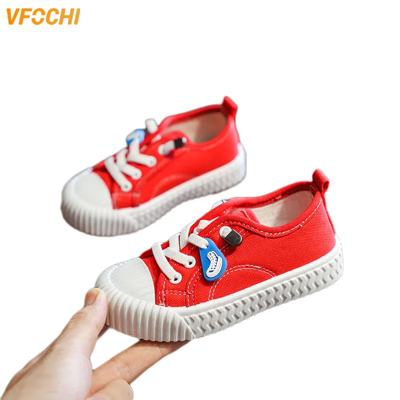 VFOCHI 2021 Boys Girls Canvas Shoes for Kids Fashion Soft Boy Casual Cute Children Flat Unisex Girl | Детская одежда и обувь