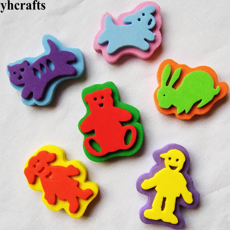 1 пакет (6design) /Лот 3D Животные собака кошка детская искусственная игрушка