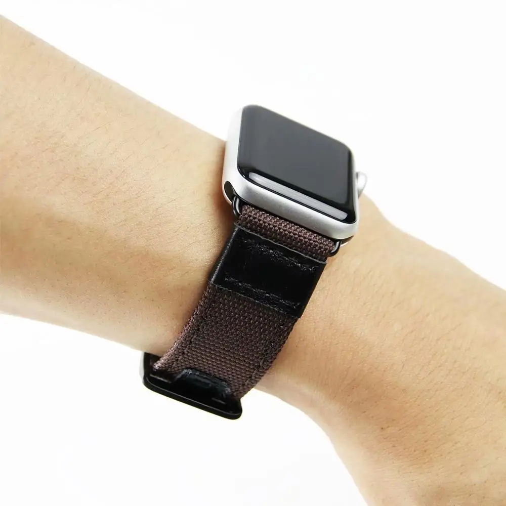 Leather sport Strap Compatible with apple watch 4 44/40mm wristband for band 42/38mm Bracelet iwatch serie 3 2 1 | Наручные часы