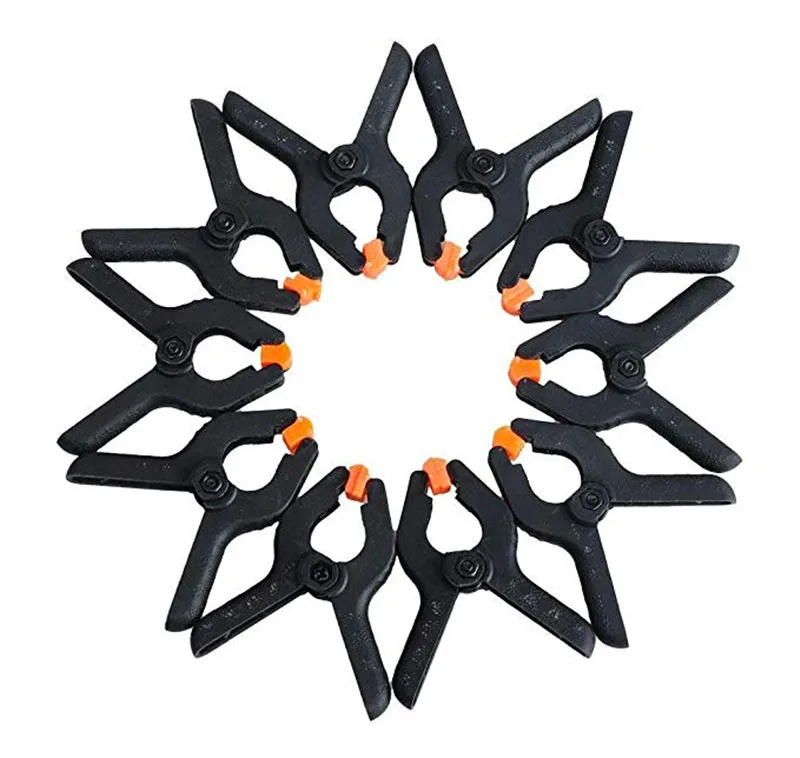 HS Инструменты 10 шт./компл. 2 дюйма регулируемый нейлоновый Mini пружинных зажимов