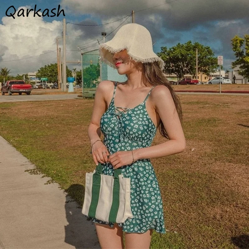 

Накидка женская для купания, зеленая дизайнерская накидка на тонких бретельках, без рукавов, в стиле ольччан, повседневная Модная молодежна...