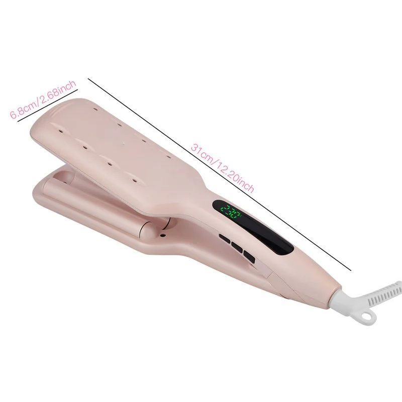 

Lady Pretty Professional Hair Curler Triple Barrels Curling Iron Wand Ceramic Coating Hair Crimper Waver Salon Styling Tool