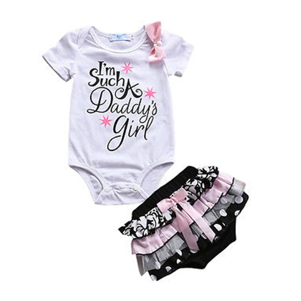 Детская одежда с рисунком для папы и девочек милый комбинезон новорожденных топы
